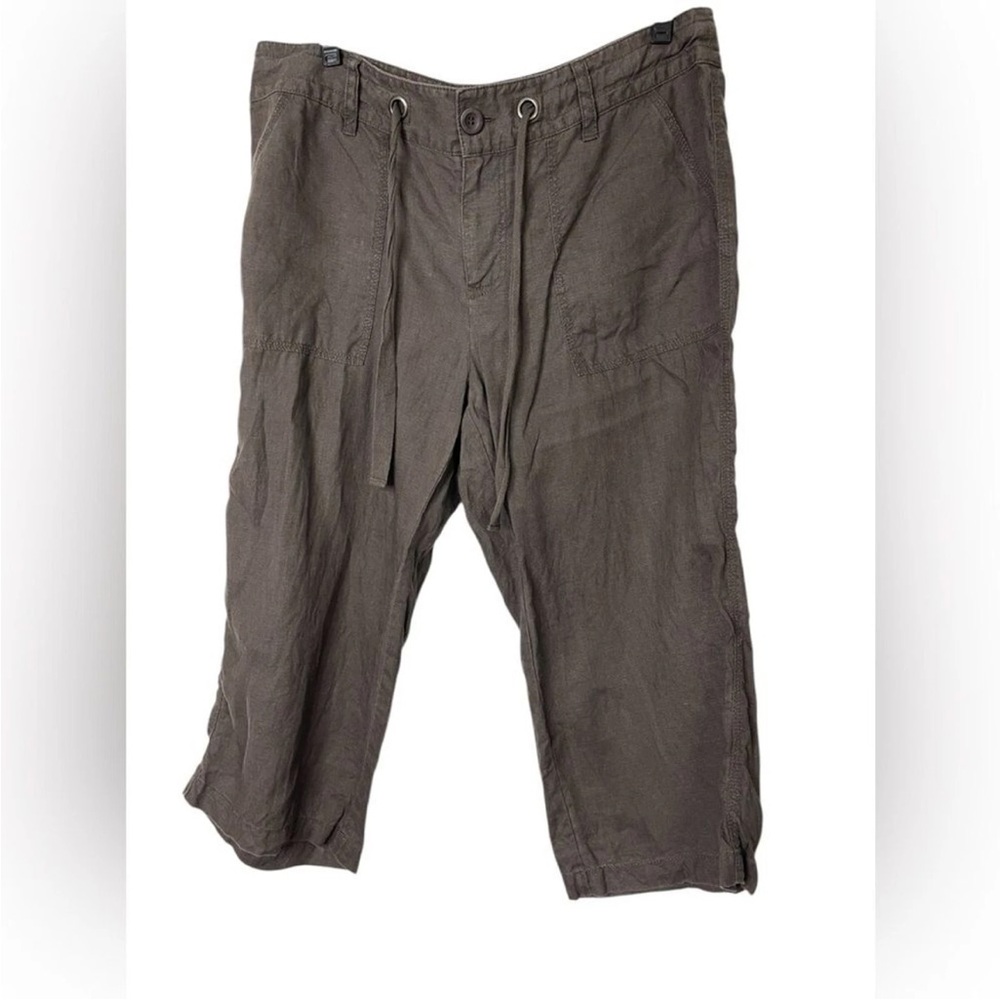 LONDONJEAN Brown Cropped Pants
